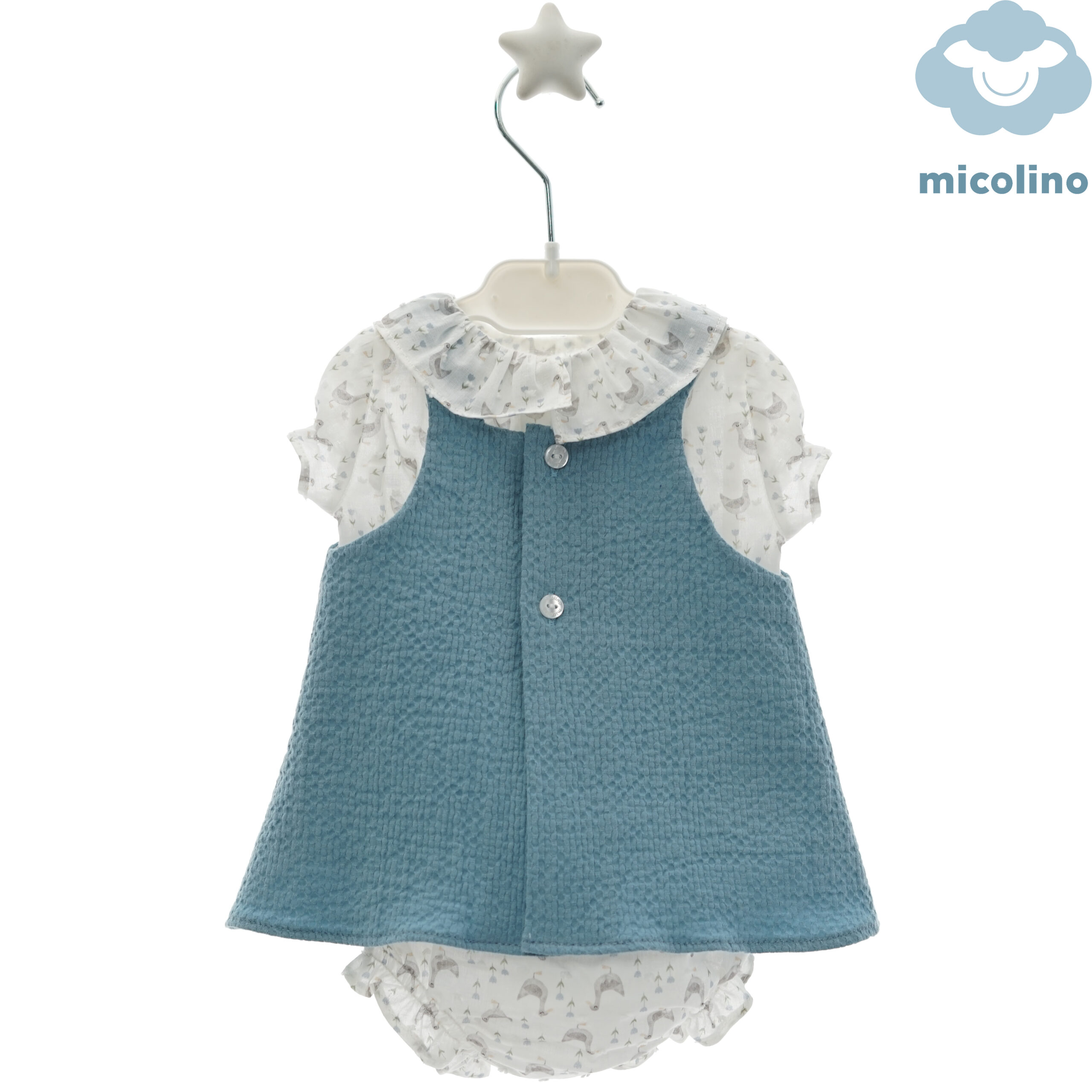 CONJUNTO MICOLINO PICHI PIEZAS "Familia PAULETTE" AGUAMARINA