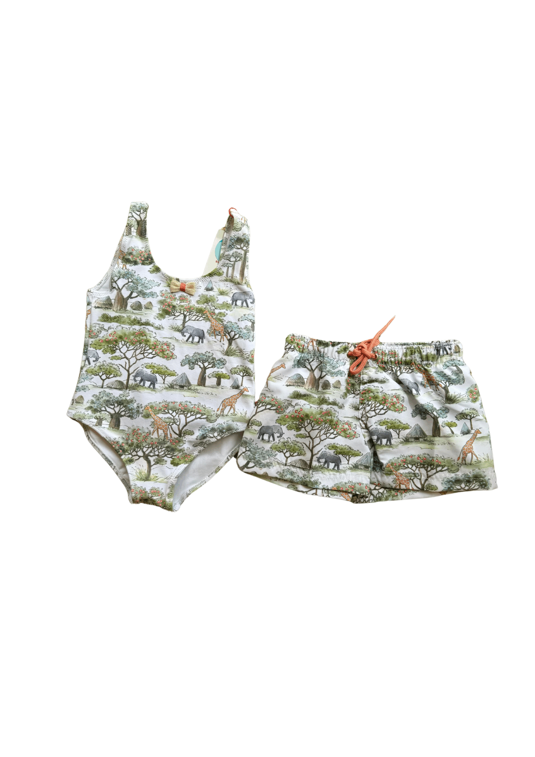 VESTIDO DE BAÑO UPEF50 BABY SABANA CON LAZO DE RAFIA