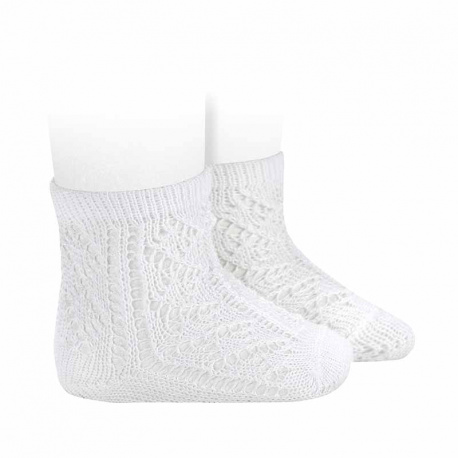 CALCETINES CORTOS CALADOS 200 BLANCO
