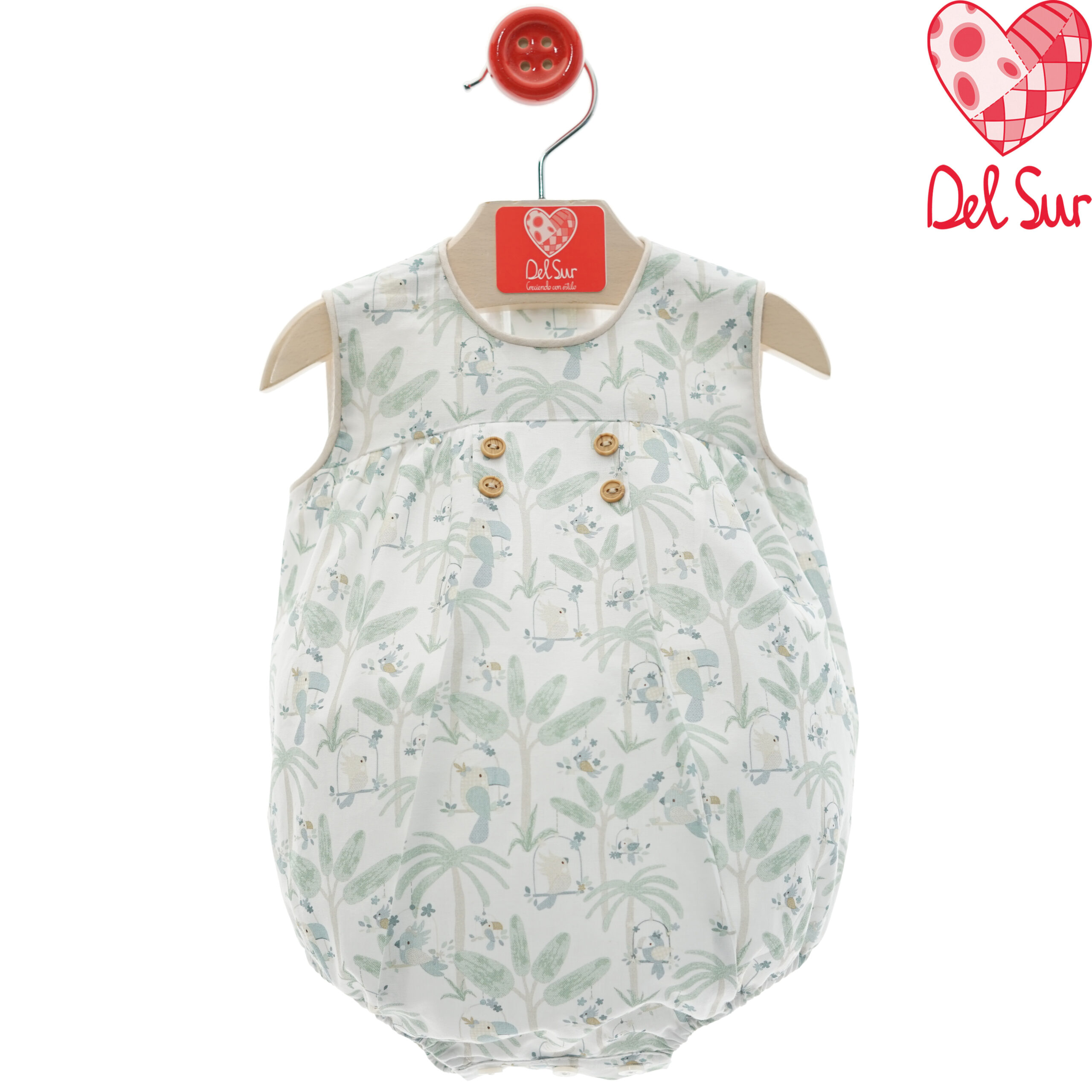 BOMBACHO BEBE ART.0932 "Familia BALI" VERDE EMPOLVADO