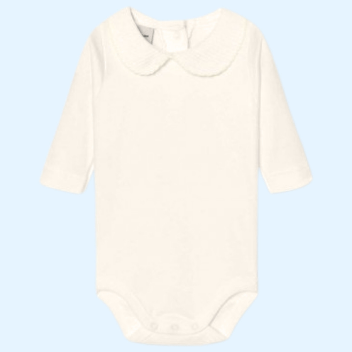 Body manga larga cuello Piqué BEIGE