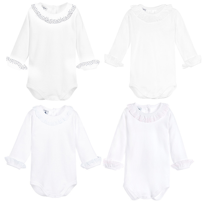 BODY MANGA LARGA CUELLO BATISTA BLANCO / GRIS