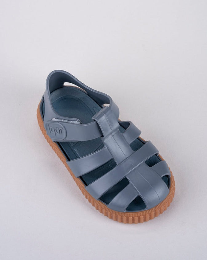 SANDALIAS NICO CARAMELO AZUL