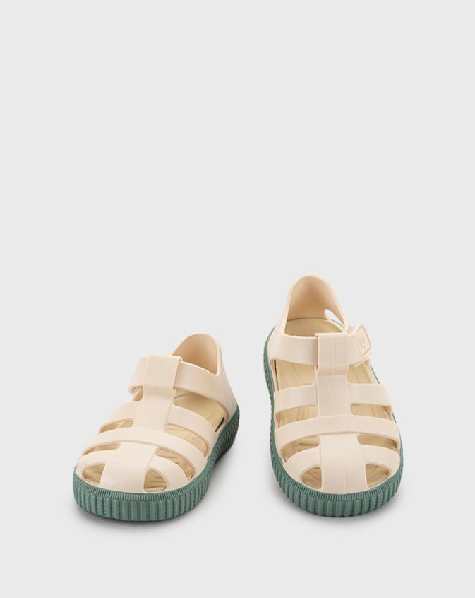 SANDALIAS NICO MARFIL NUEVO VERDE