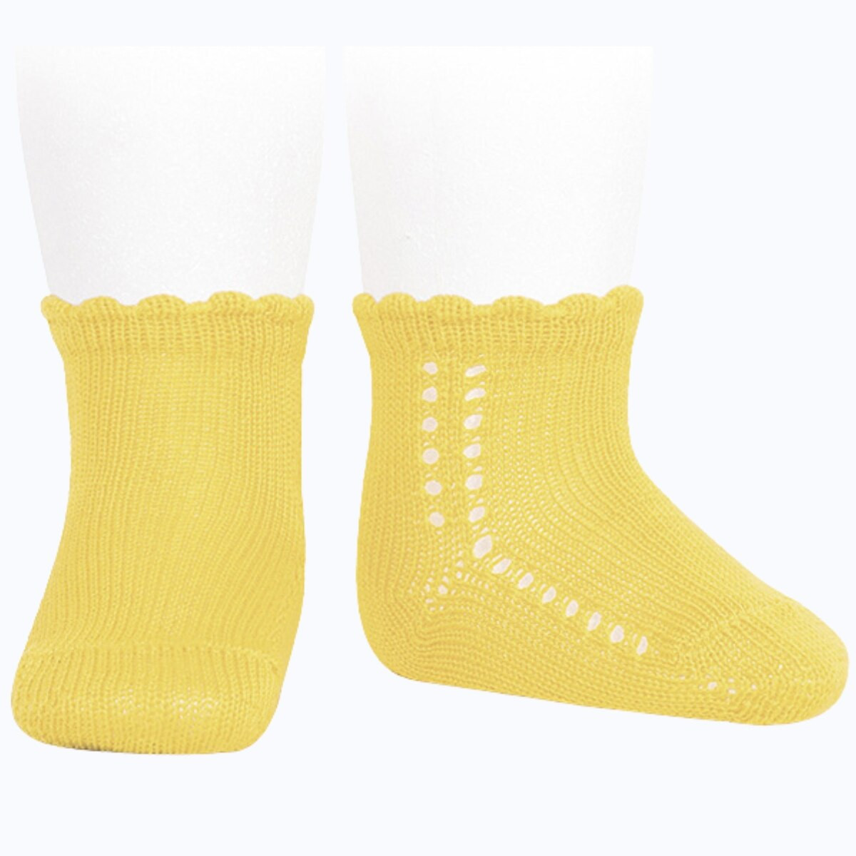 CALCETIN PERLE CALADO LATERAL 631 LIMONCELLO