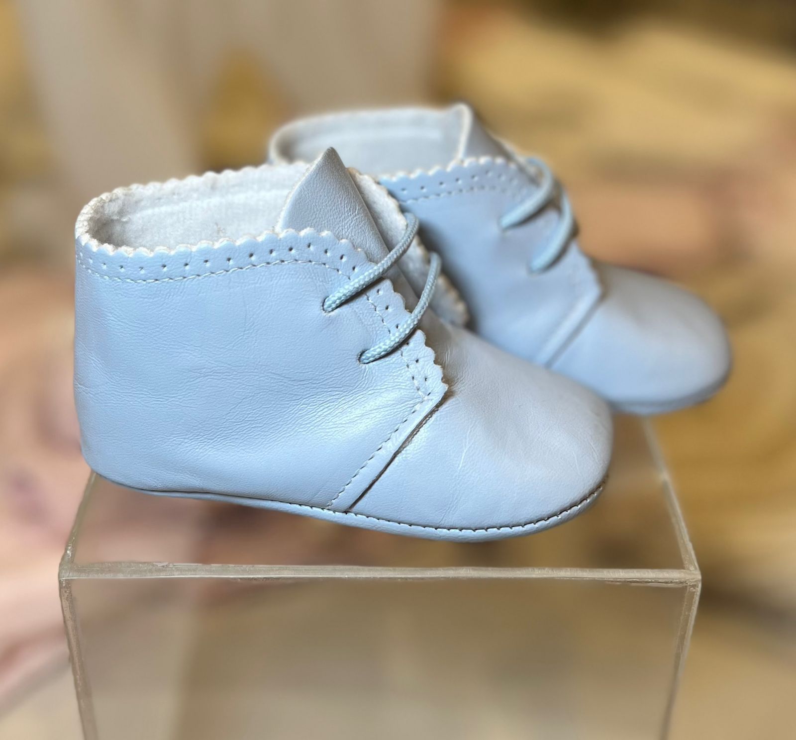 ZAPATILLO ONDITAS PIEL CELESTE