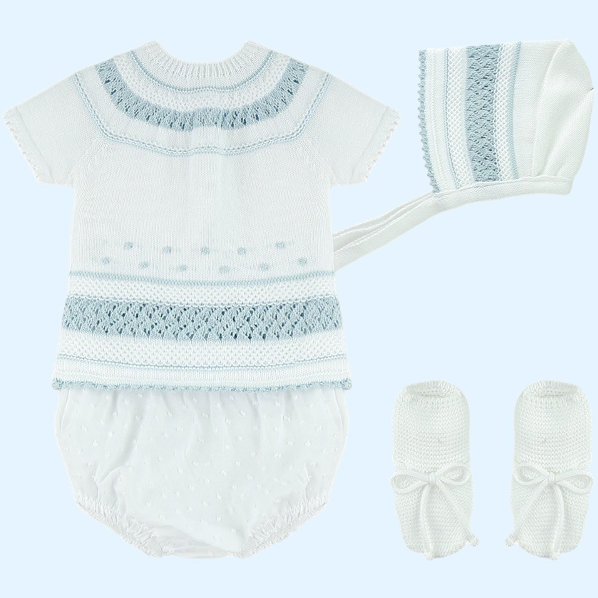 Conjunto Perle Garbanzos BLANCO Cora