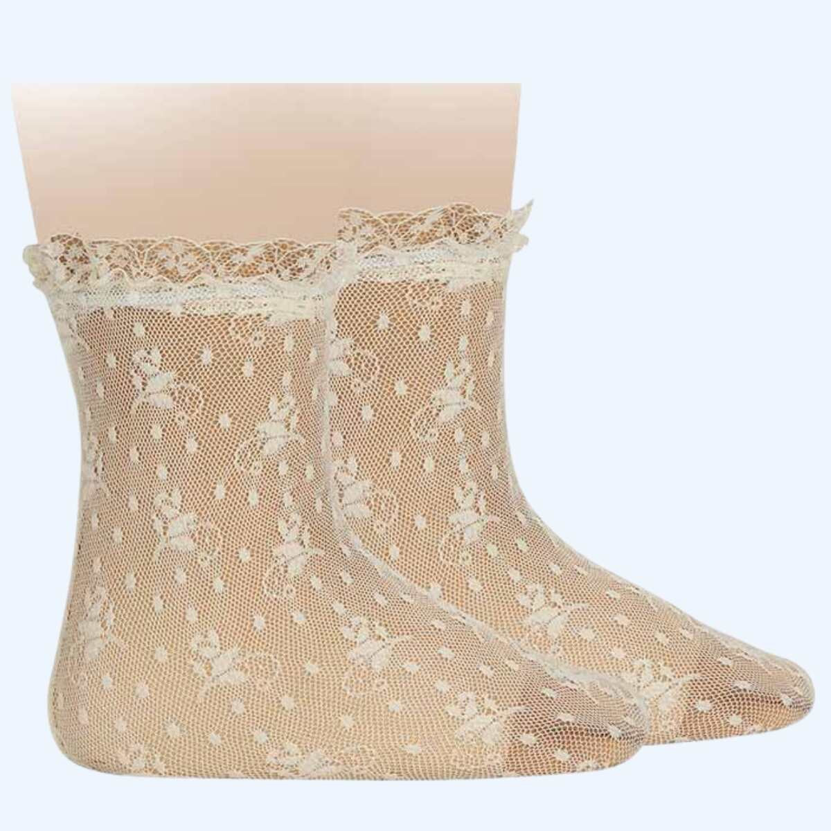 CALCETINES CEREMONIA BLONDA CORTOS 202 CAVA