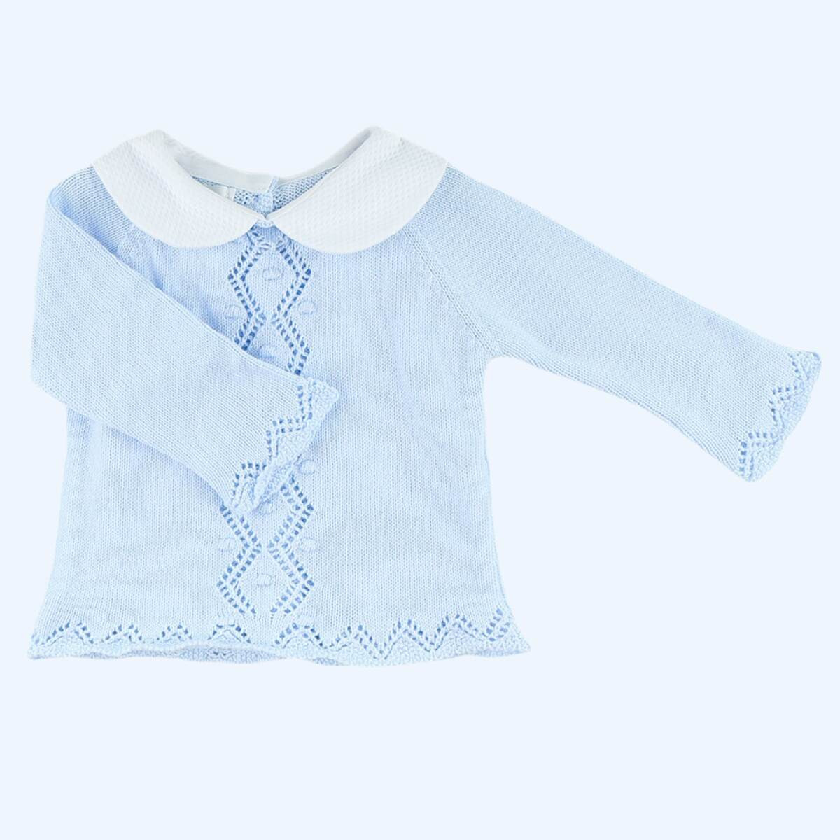 CONJUNTO PUNTO HEBE CON CAPOTA CELESTE