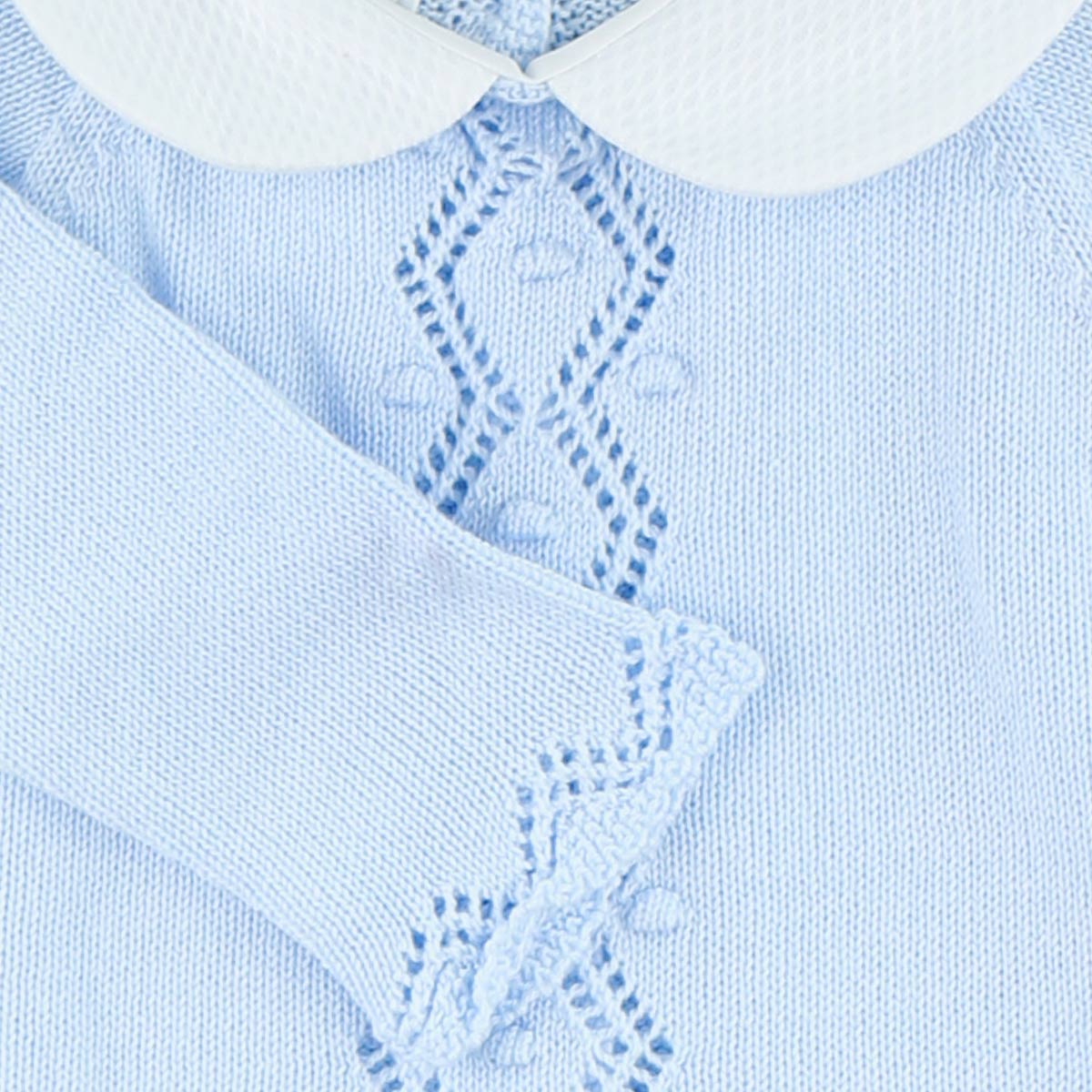 CONJUNTO PUNTO HEBE CON CAPOTA CELESTE