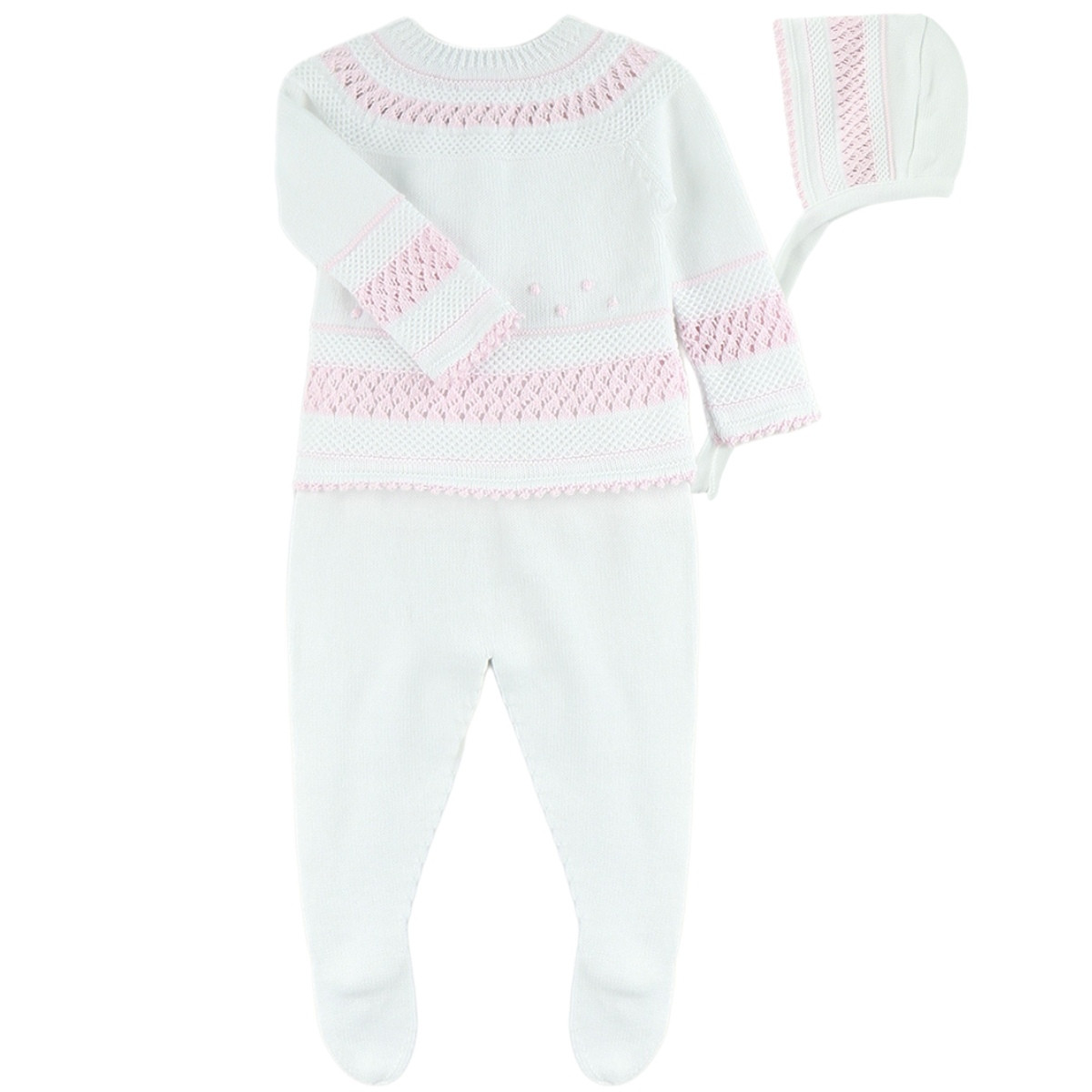 Conjunto Algodón Garbanzos Cora Celeste