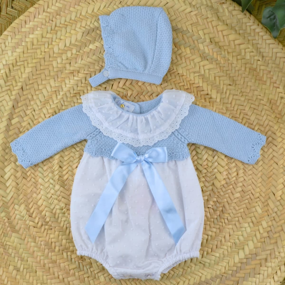 PELELE Y CAPOTA MINERVA CELESTE