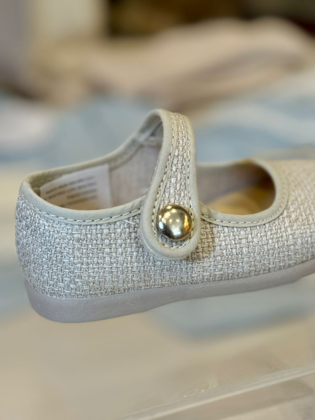 MERCEDITAS BOTON METAL BEIGE