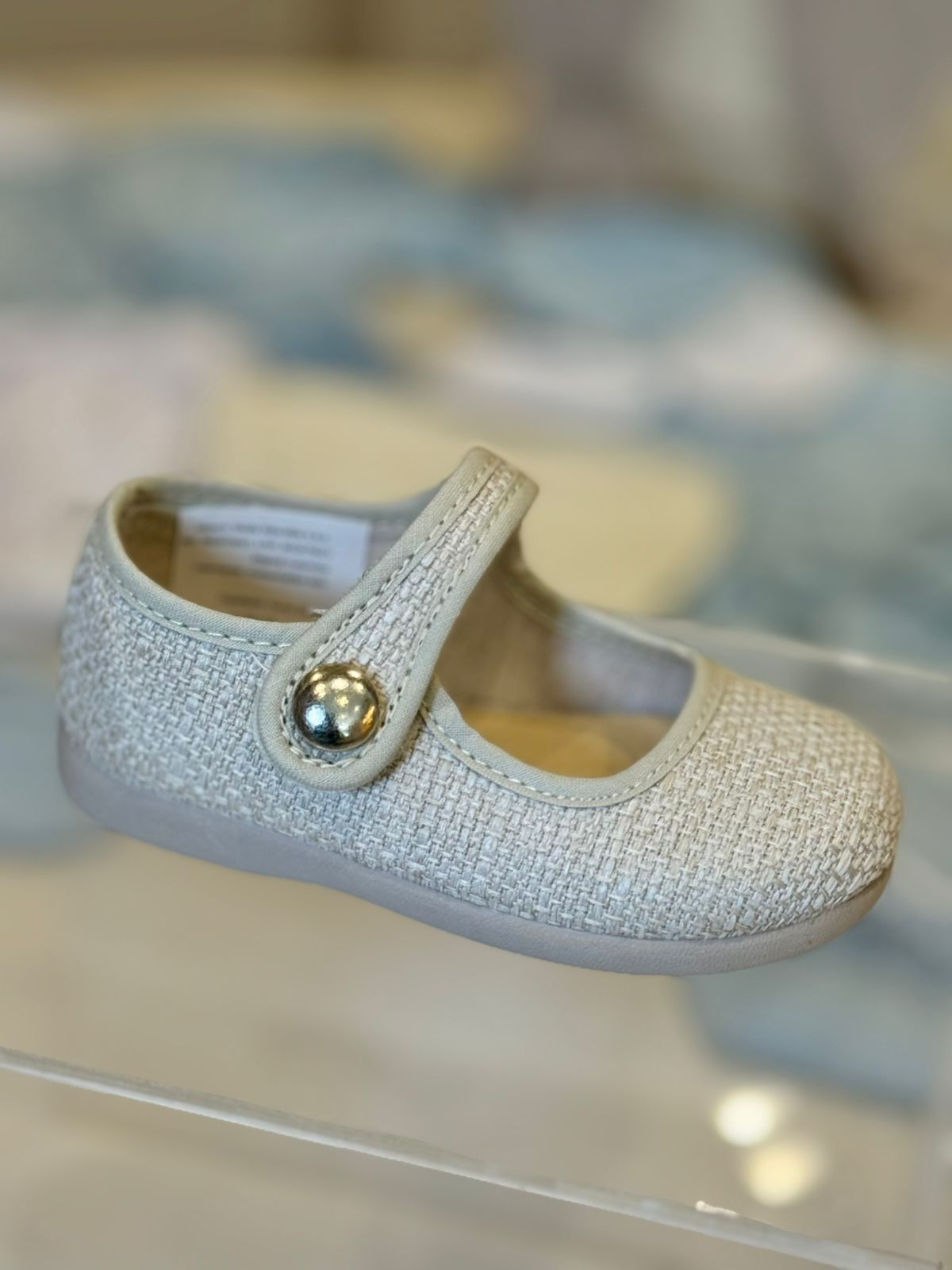 MERCEDITAS BOTON METAL BEIGE