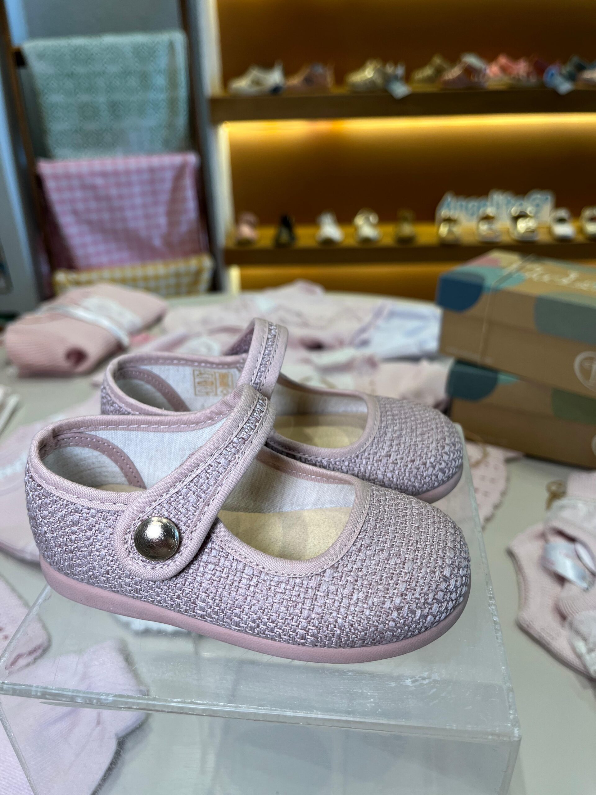MERCEDITAS BOTON METAL ROSA