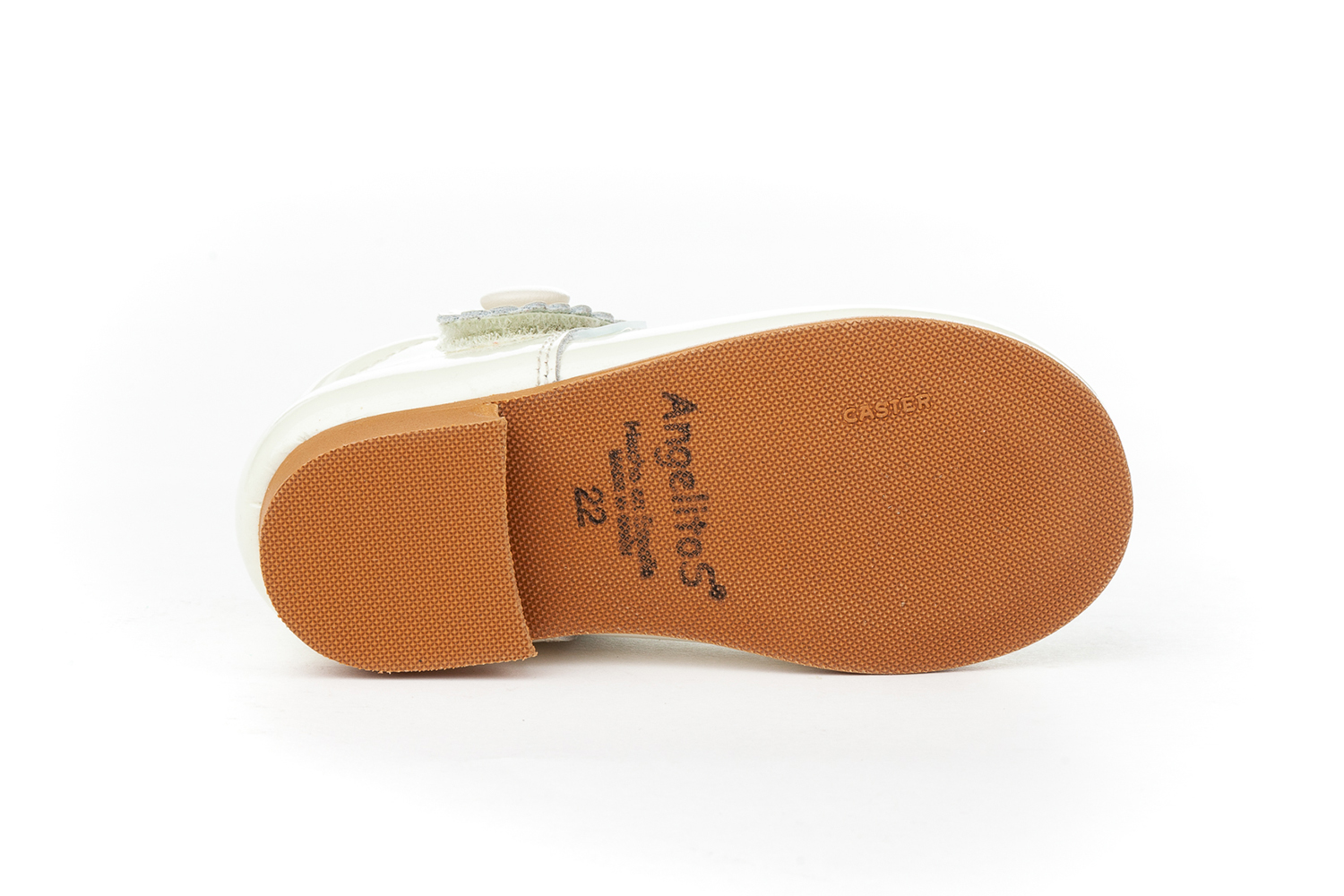 MERCEDITAS  CHAROL CON VELCRO BEIGE