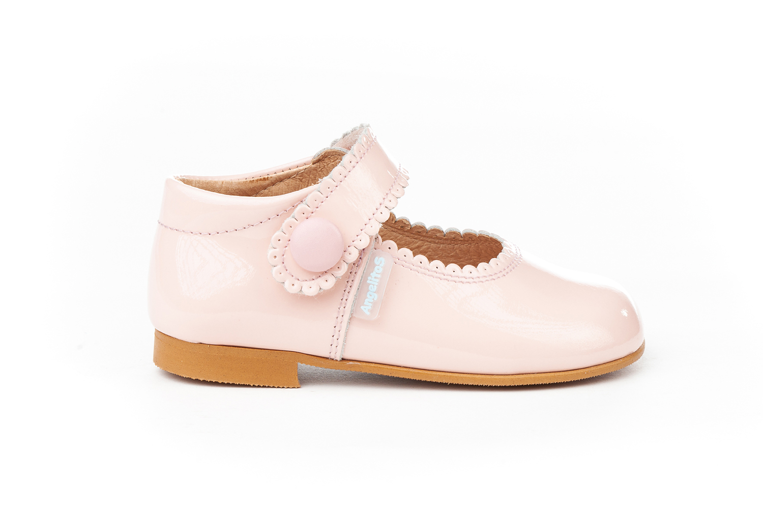 MERCEDITAS  CHAROL CON VELCRO ROSA