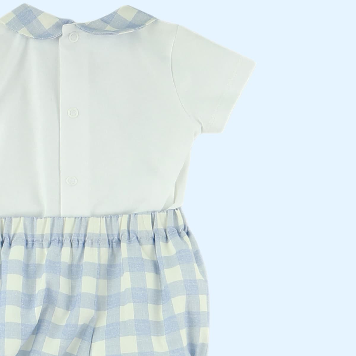 Conjunto Niño Pantalón Mar de Algodón CELESTE