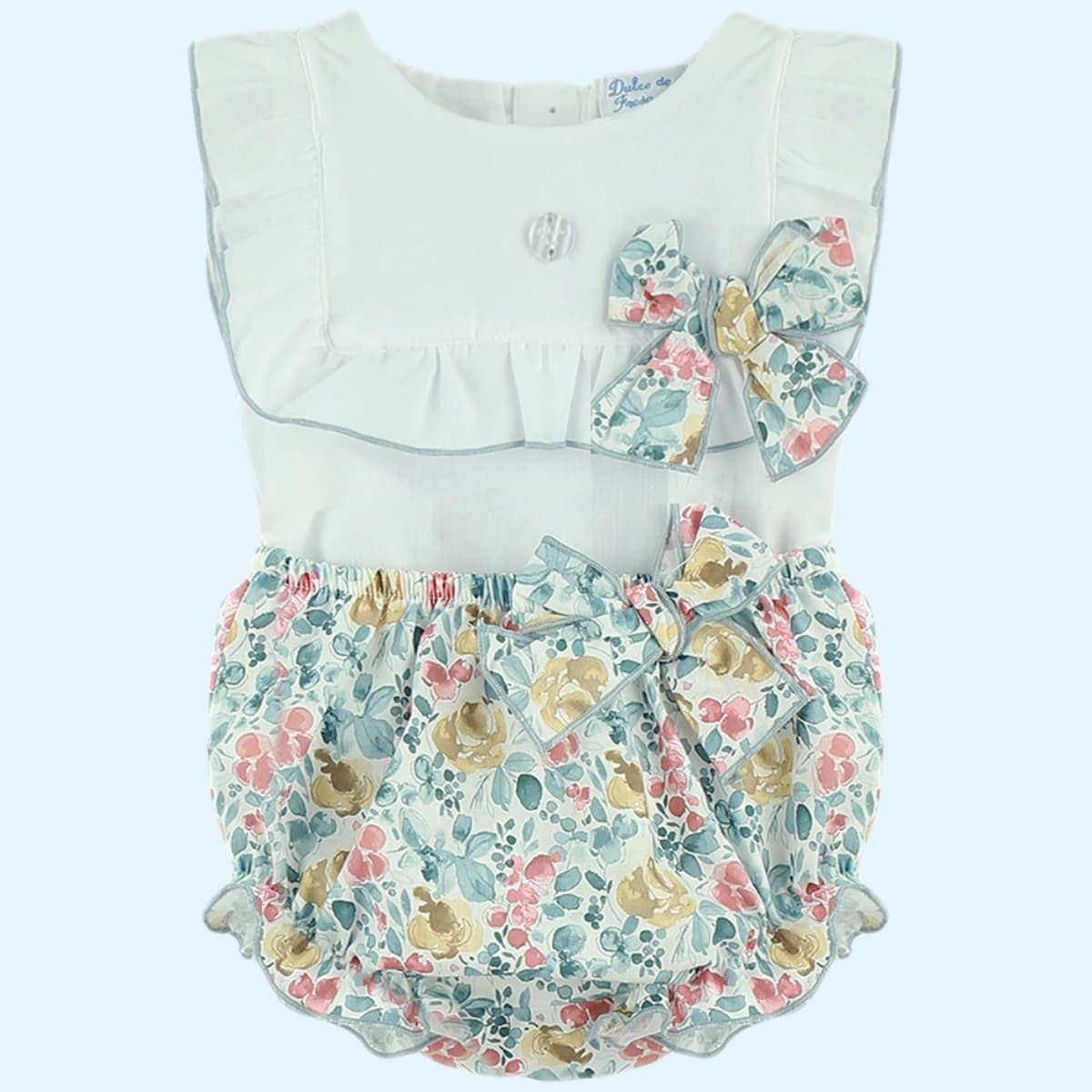Conjunto Azul en Flor