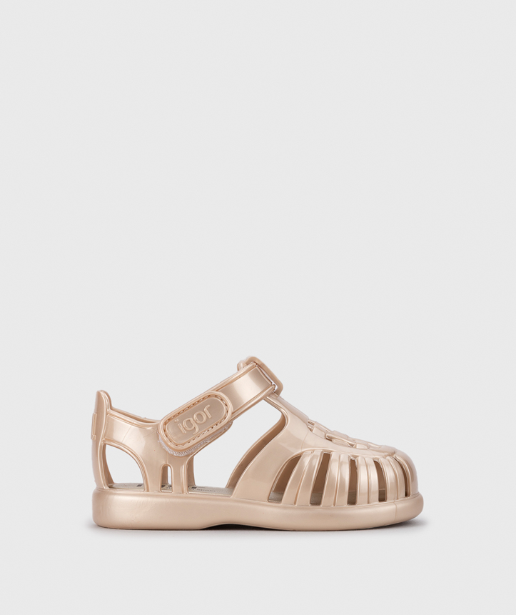 SANDALIAS TOBBY NACAR PLATINO