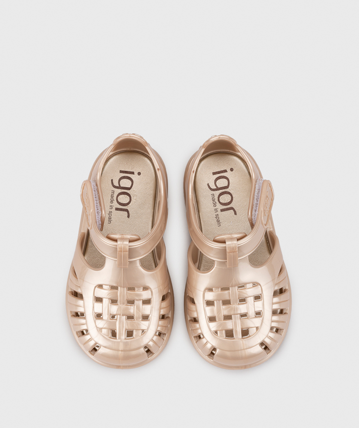SANDALIAS TOBBY NACAR PLATINO