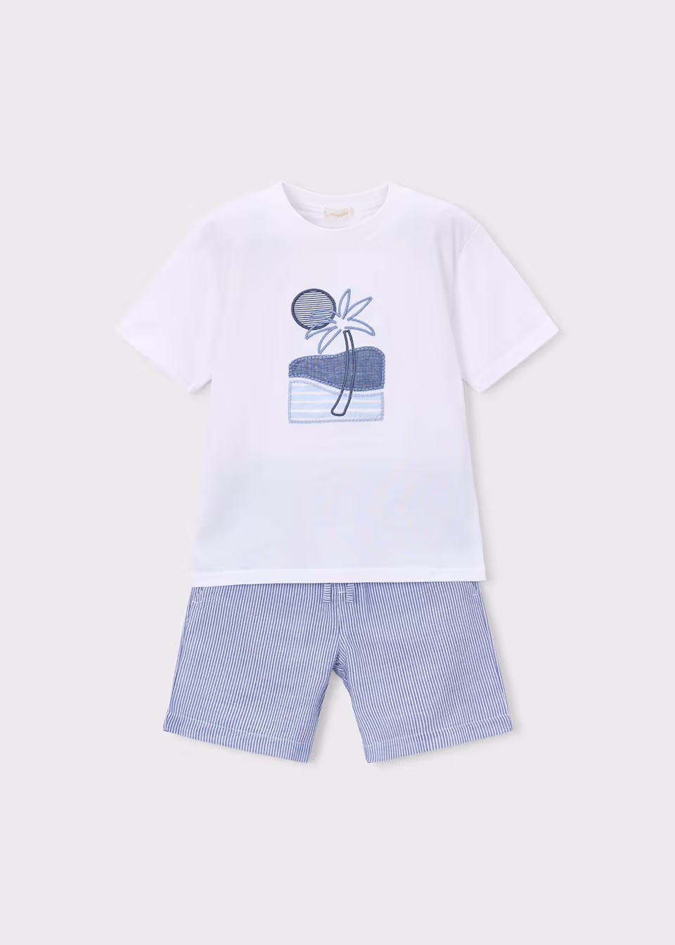 Conjunto bermuda seersucker Capri