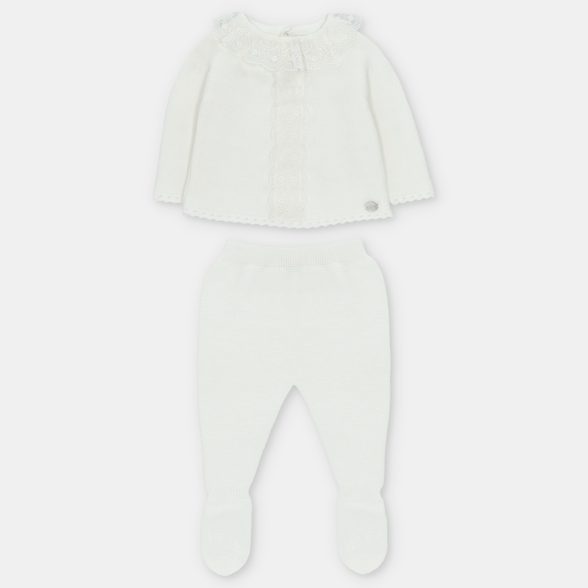 CONJUNTO PUNTO UNISEX VICTORIA BLANCO ROTO