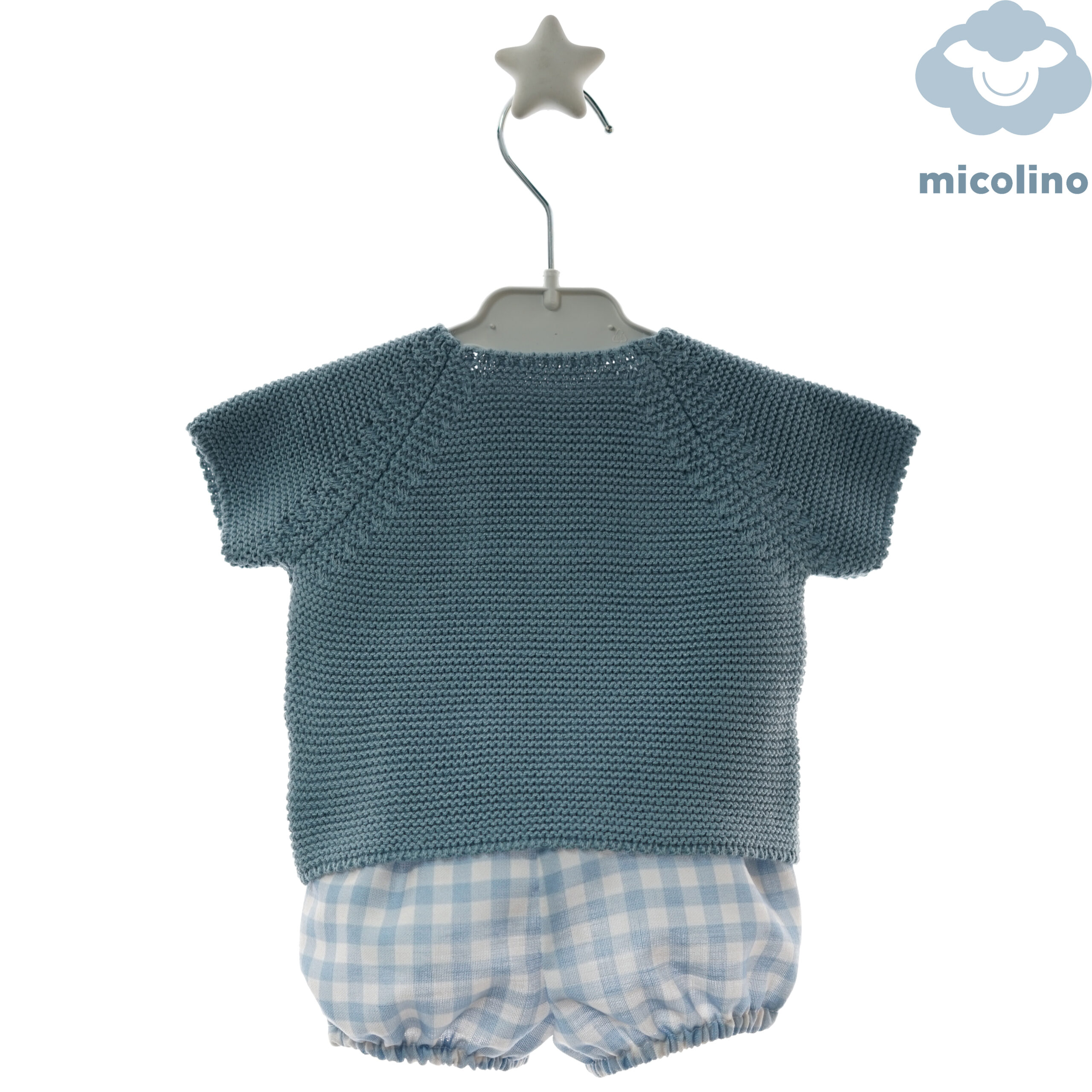 Conjunto Nika Celeste empolvado