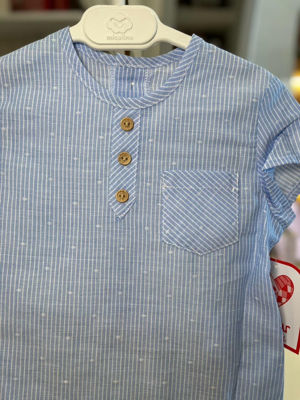 CONJUNTO BEBE PALMA CELESTE