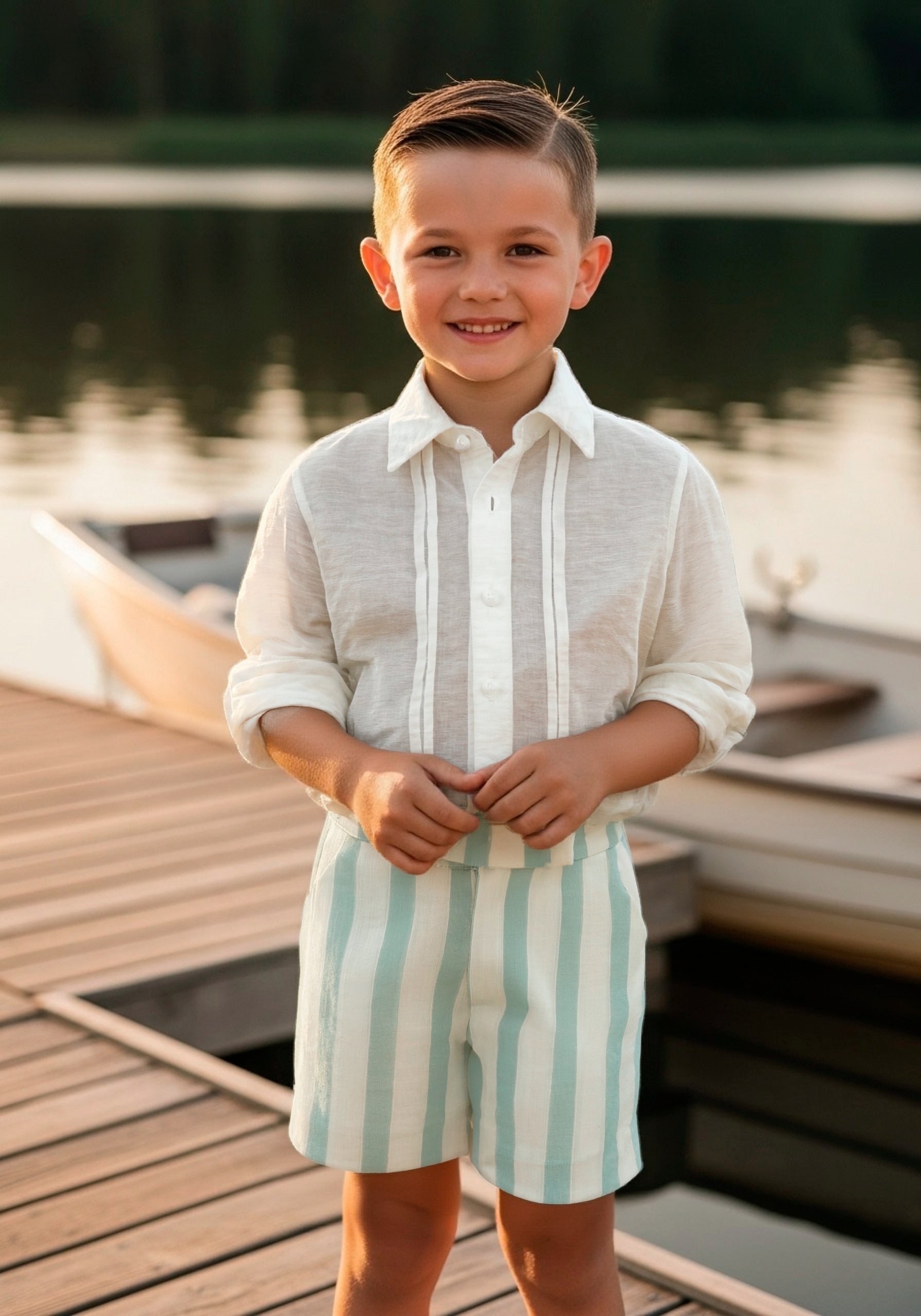 TRAJE INFANTIL NIÑO BERMUDA TRIESTE