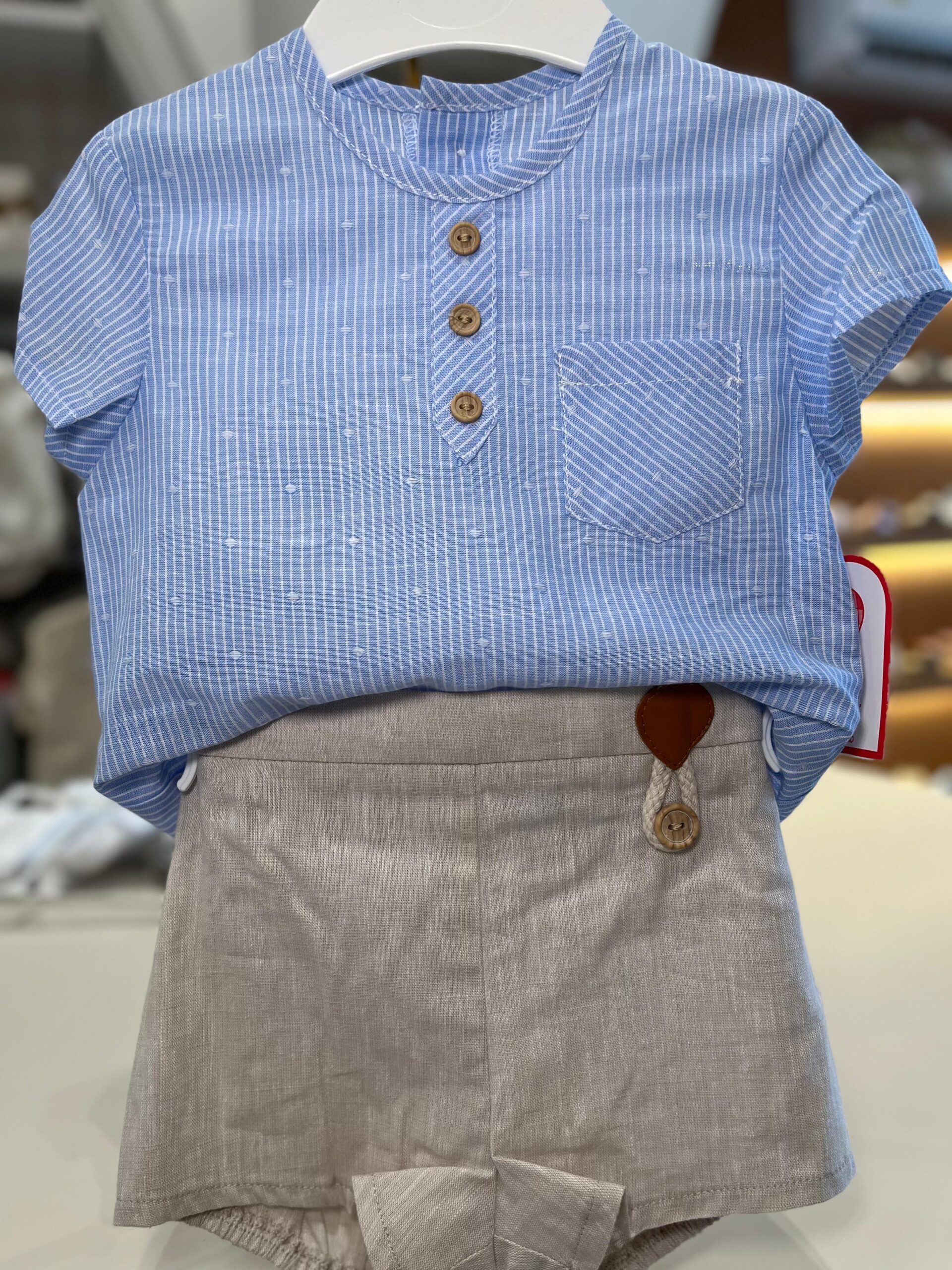 CONJUNTO BEBE PALMA CELESTE