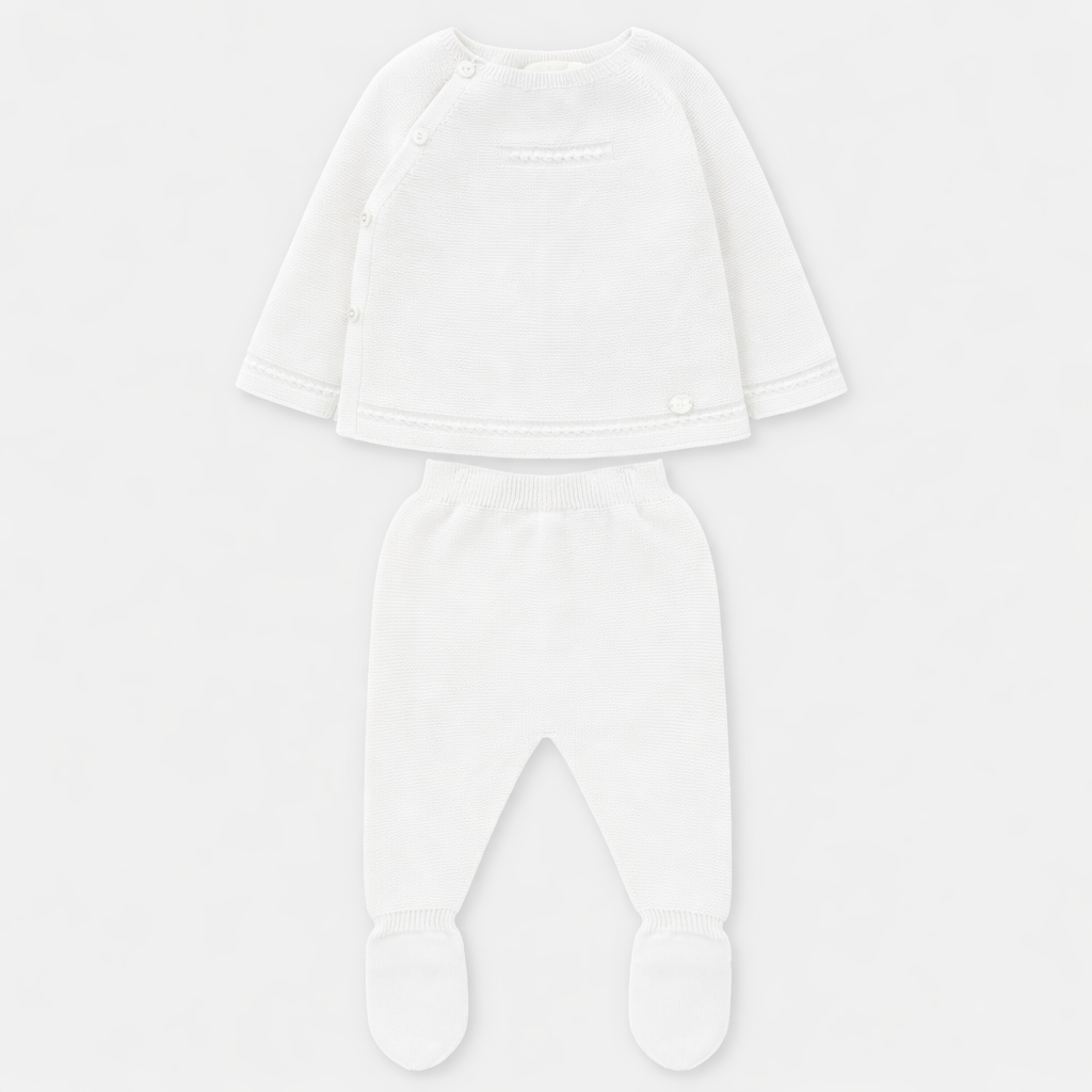 CONJUNTO PUNTO LINKS CRUZADO UNISEX OTTAWA BLANCO ROTO