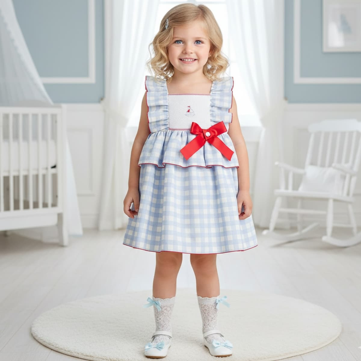 Vestido Tirantes Mar de Algodón