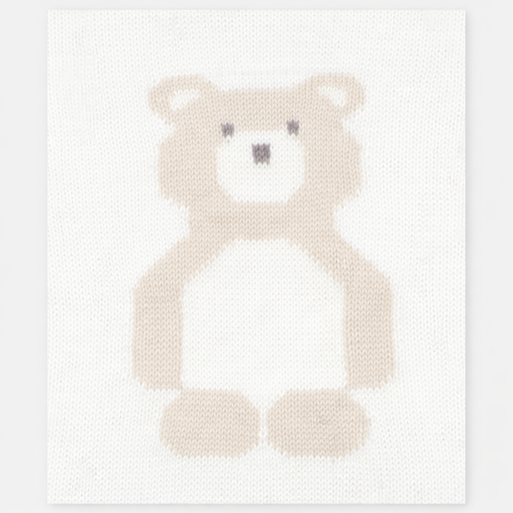 CONJUNTO PUNTO UNISEX OSO MONTREAL BLANCO ROTO