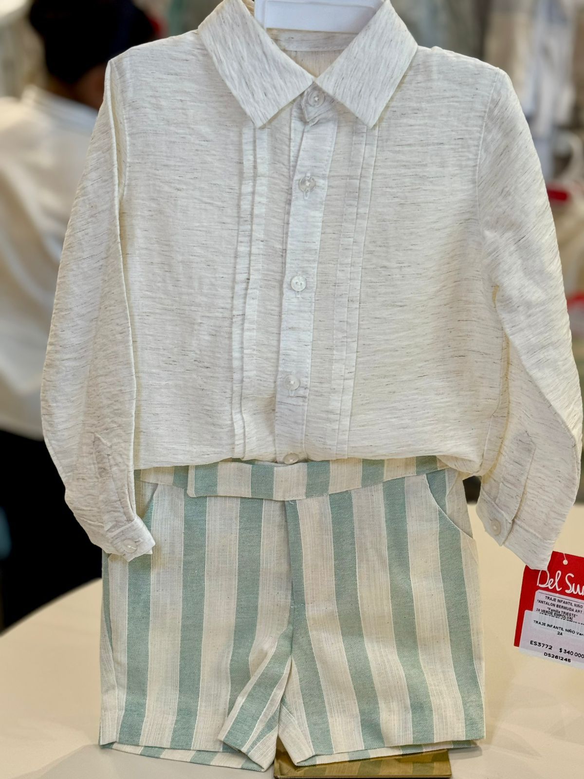 TRAJE INFANTIL NIÑO BERMUDA TRIESTE