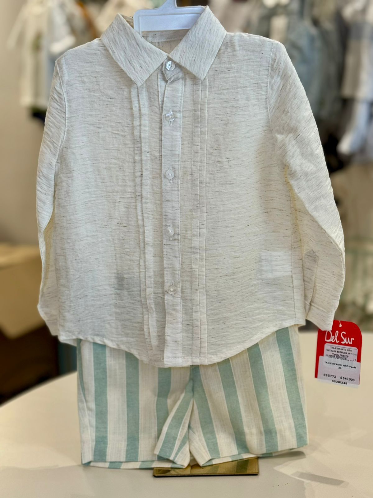 TRAJE INFANTIL NIÑO BERMUDA TRIESTE