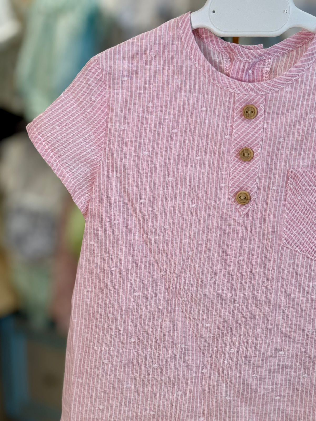 CONJUNTO BEBE PALMA ROSA