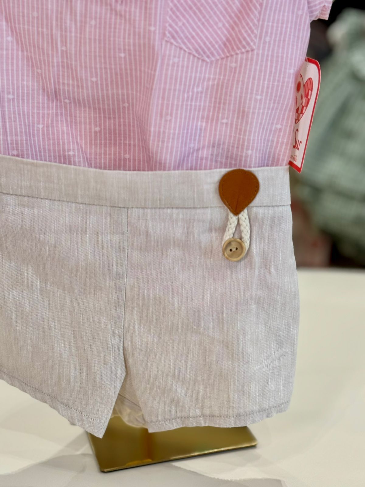 CONJUNTO BEBE PALMA ROSA