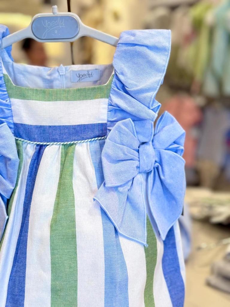 Vestido Mosaico Azul regata
