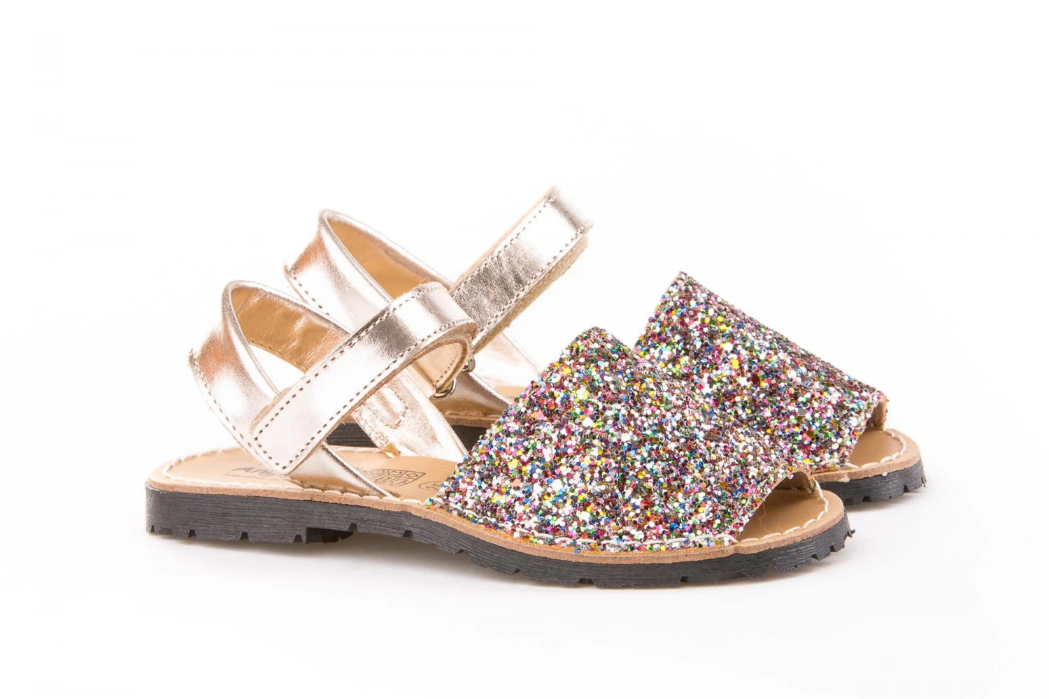 Copia de MENORQUINA VELCRO MULTICOLOR GLITTER
