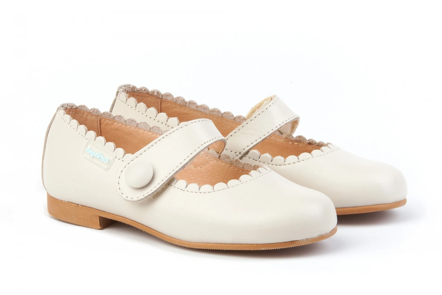 MERCEDITAS CON BOTON BEIGE