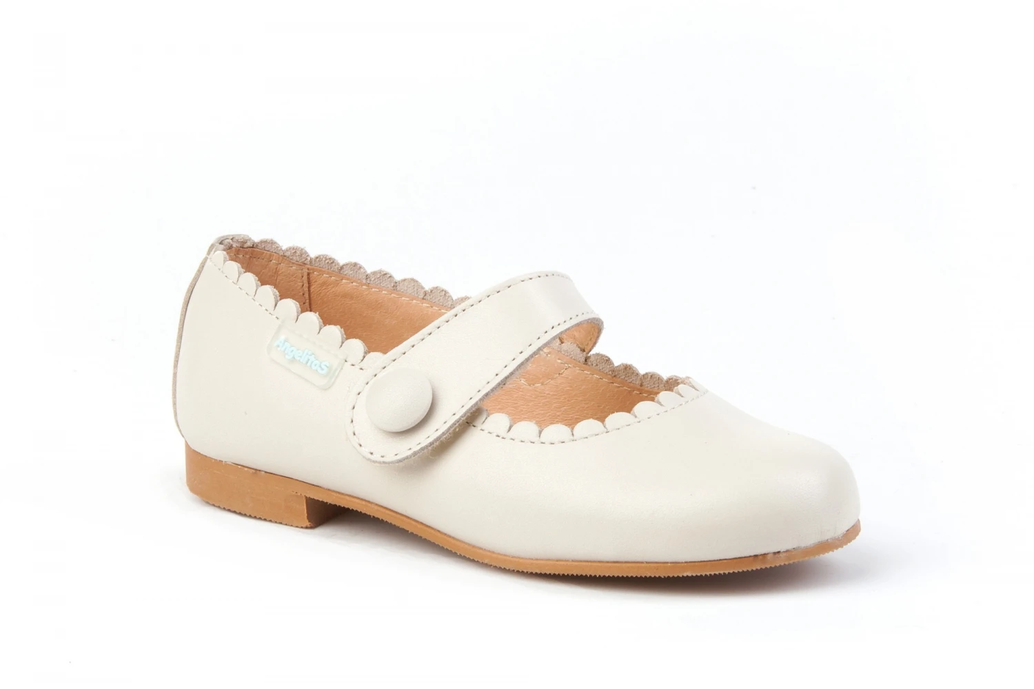 MERCEDITAS CON BOTON BEIGE