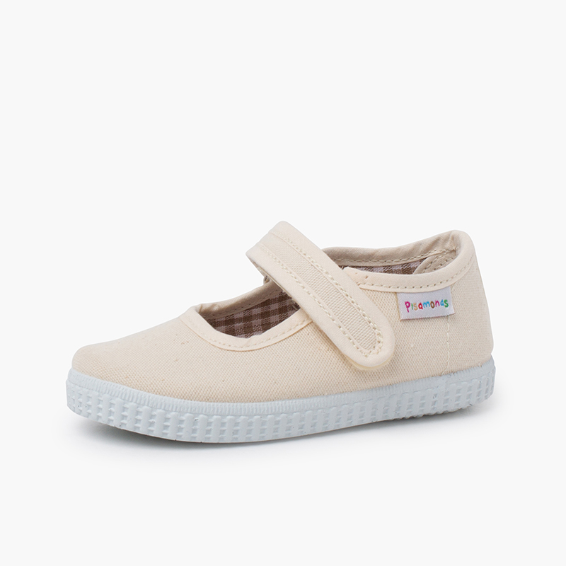 MERCEDITAS NIÑA cinta adhesiva tipo zapatilla CRUDO
