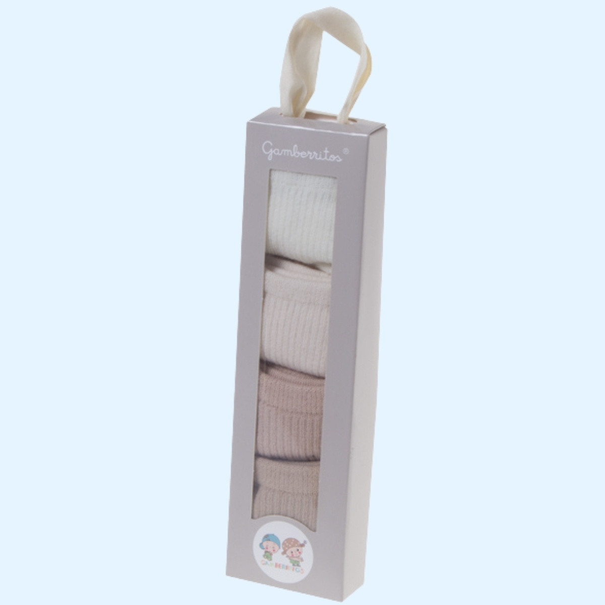 PACK CALCETINES 4 PIEZAS BEIGE