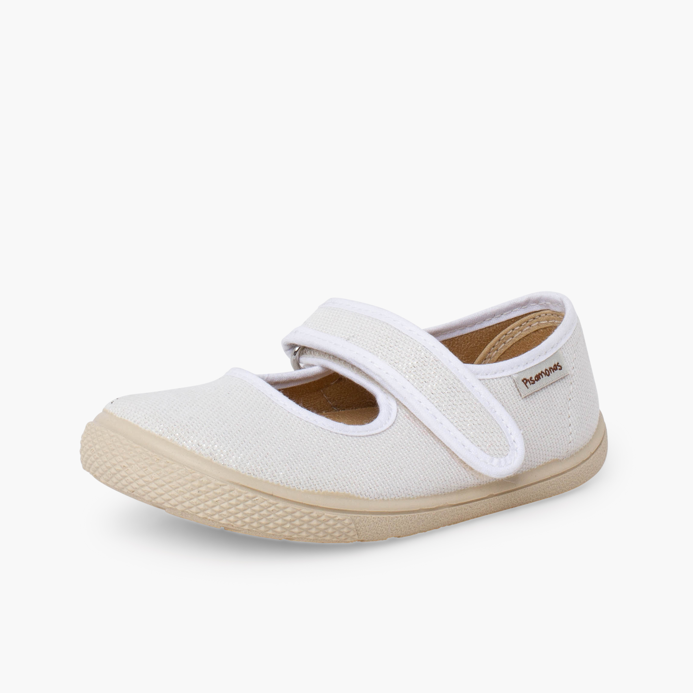 merceditas barefoot niña brillo BLANCO
