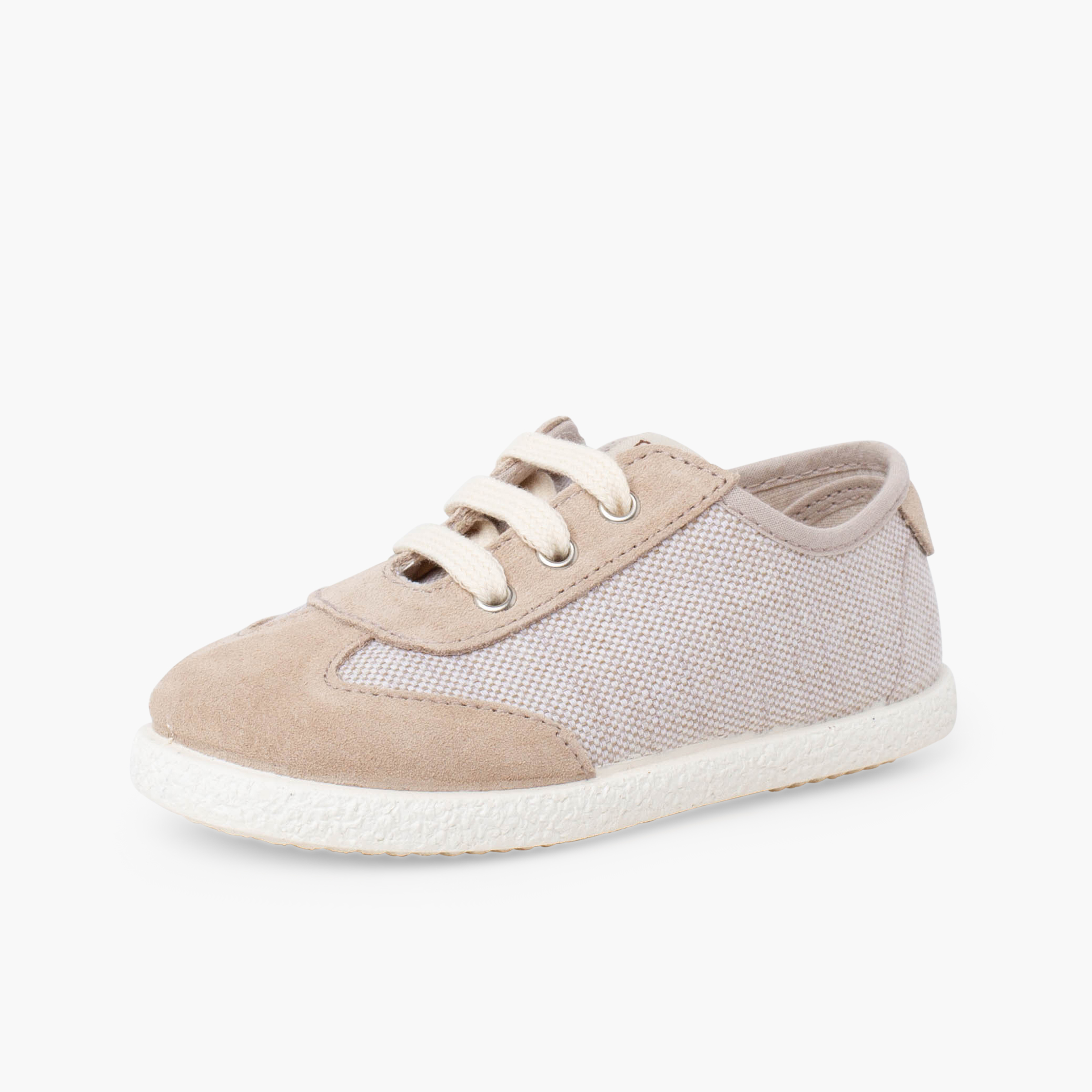 TENIS combinadOS serraje cordones beige