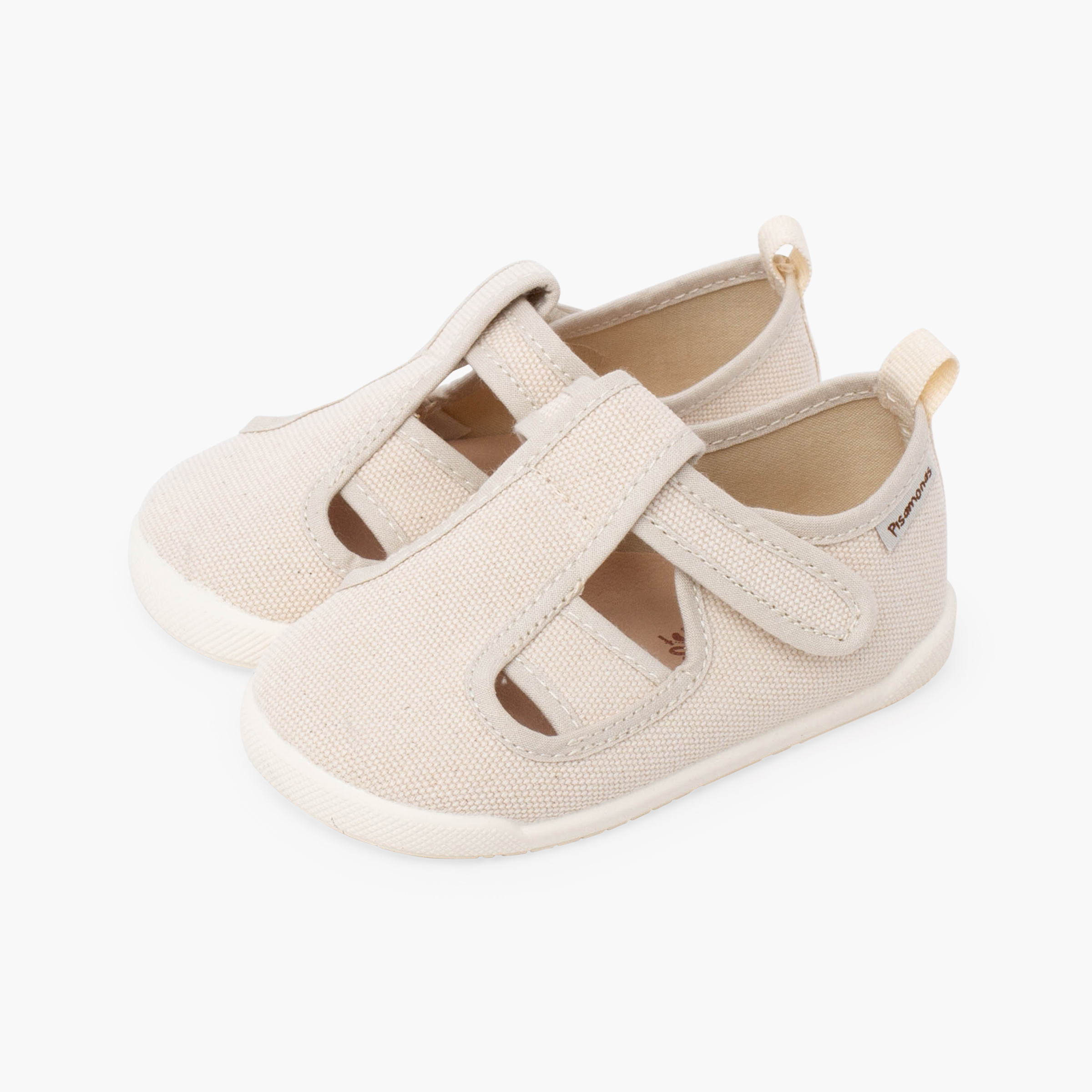 sandalias barefoot lona cangrejera niño CRUDO