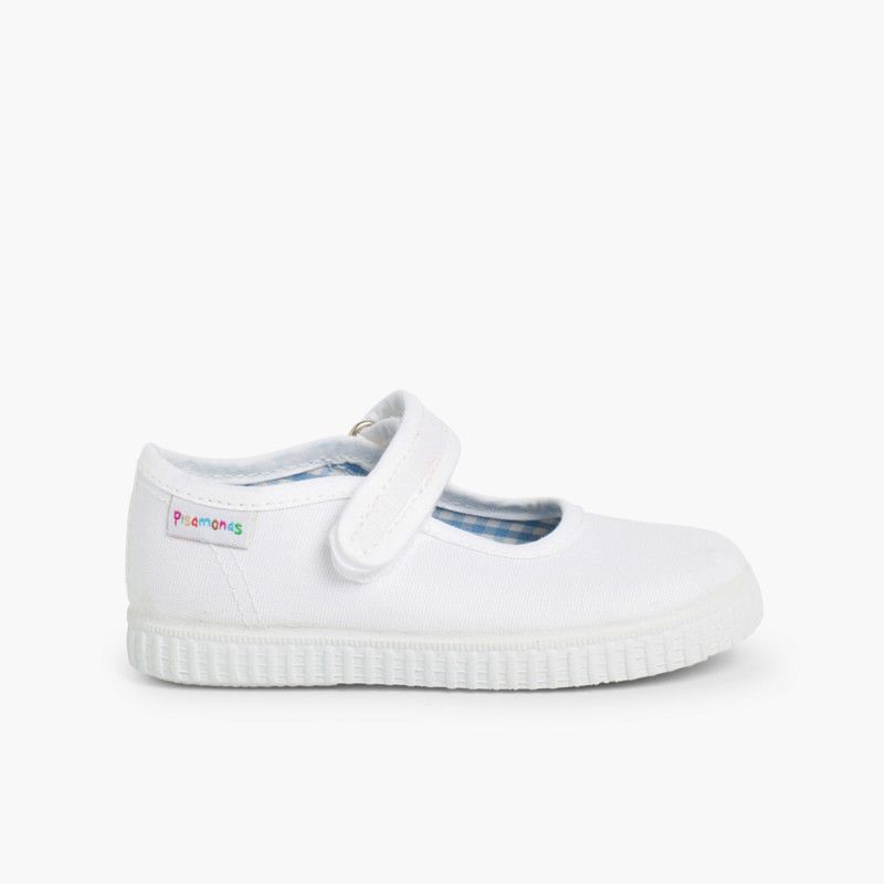 MERCEDITAS NIÑA cinta adhesiva tipo zapatilla BLANCO