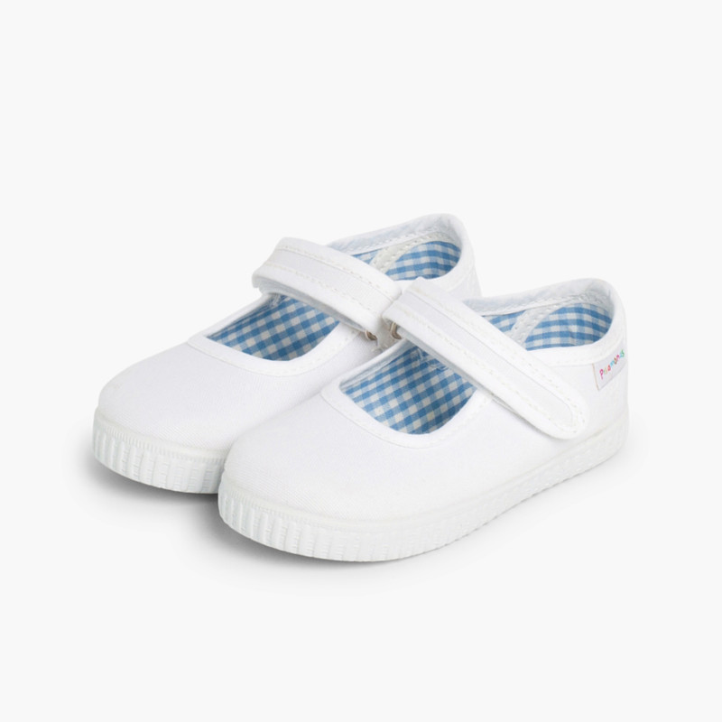 MERCEDITAS NIÑA cinta adhesiva tipo zapatilla BLANCO