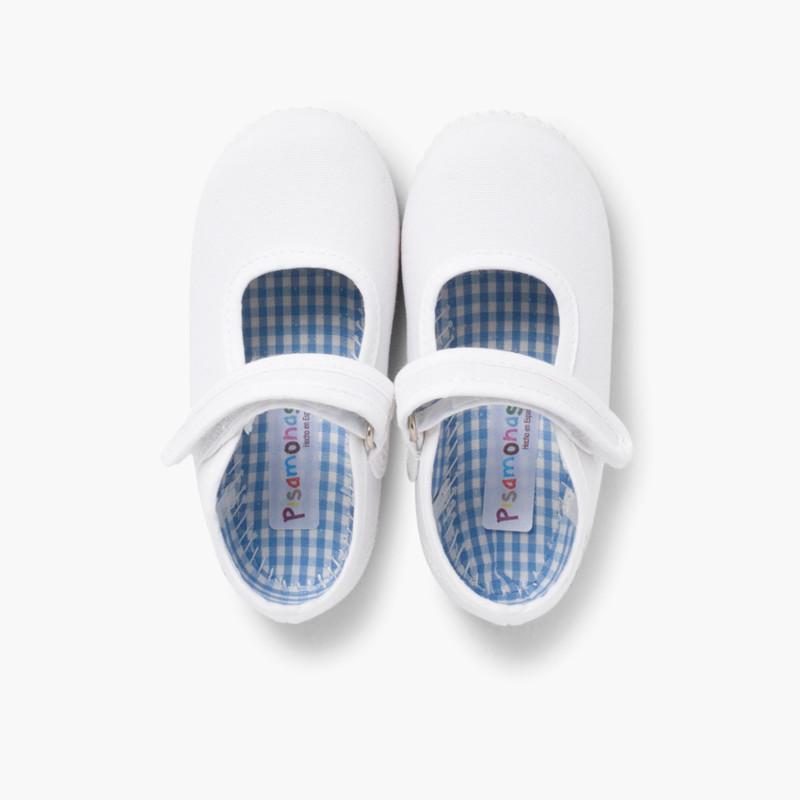 MERCEDITAS NIÑA cinta adhesiva tipo zapatilla BLANCO